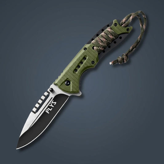 Couteau de Survie Pliant Lame Inox