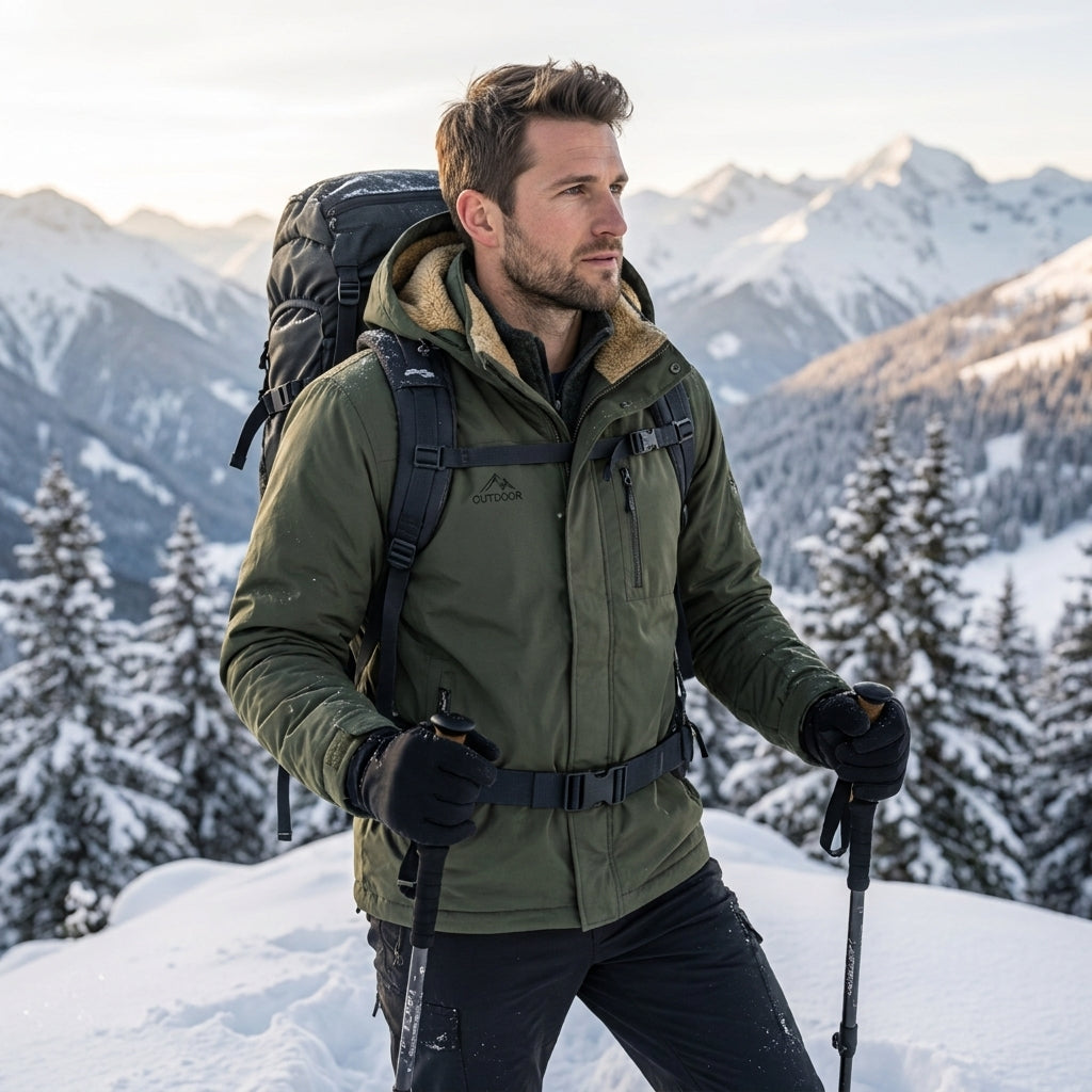 Parka Homme Imperméable Doublure Polaire