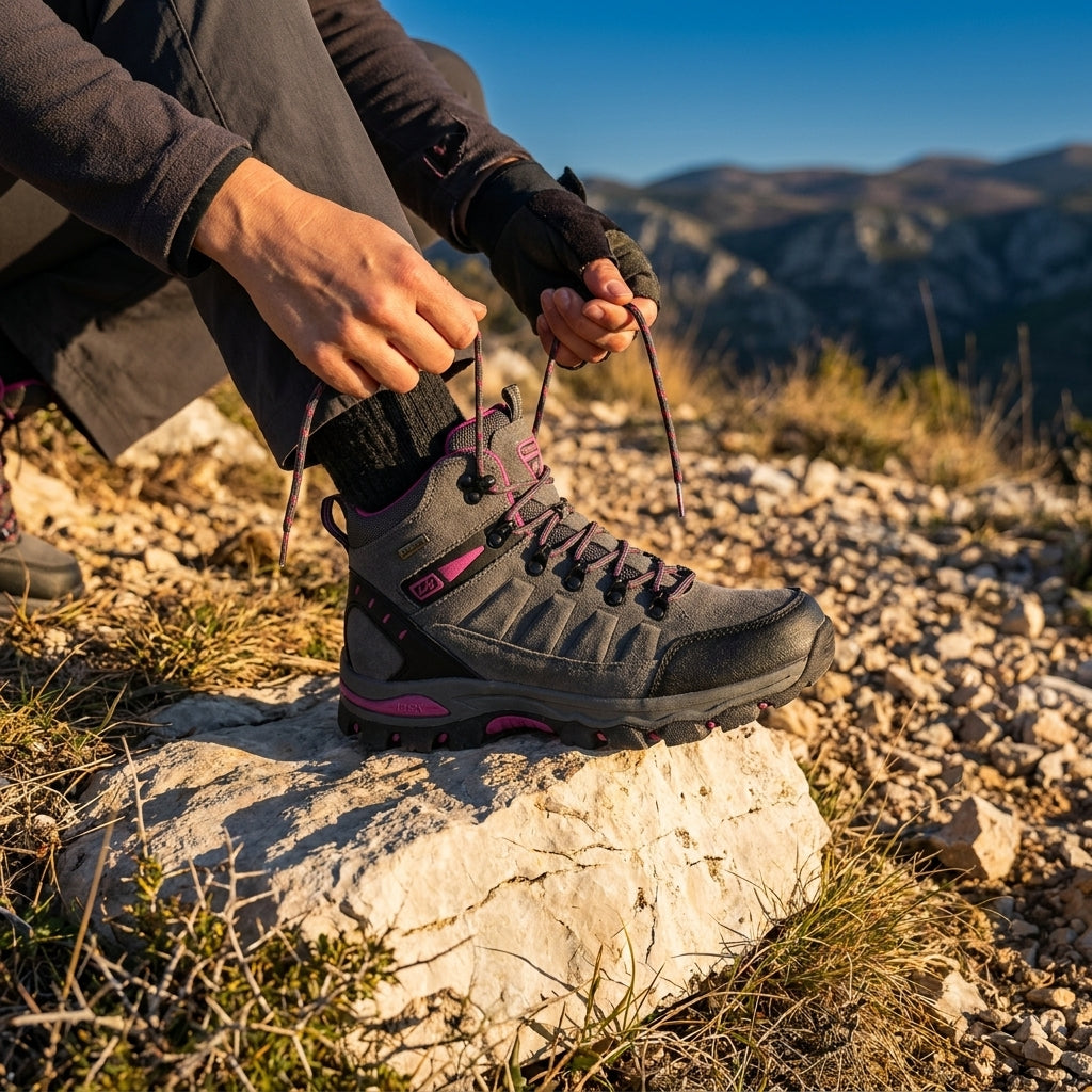 Chaussures de Randonnée Femme Imperméables Montantes