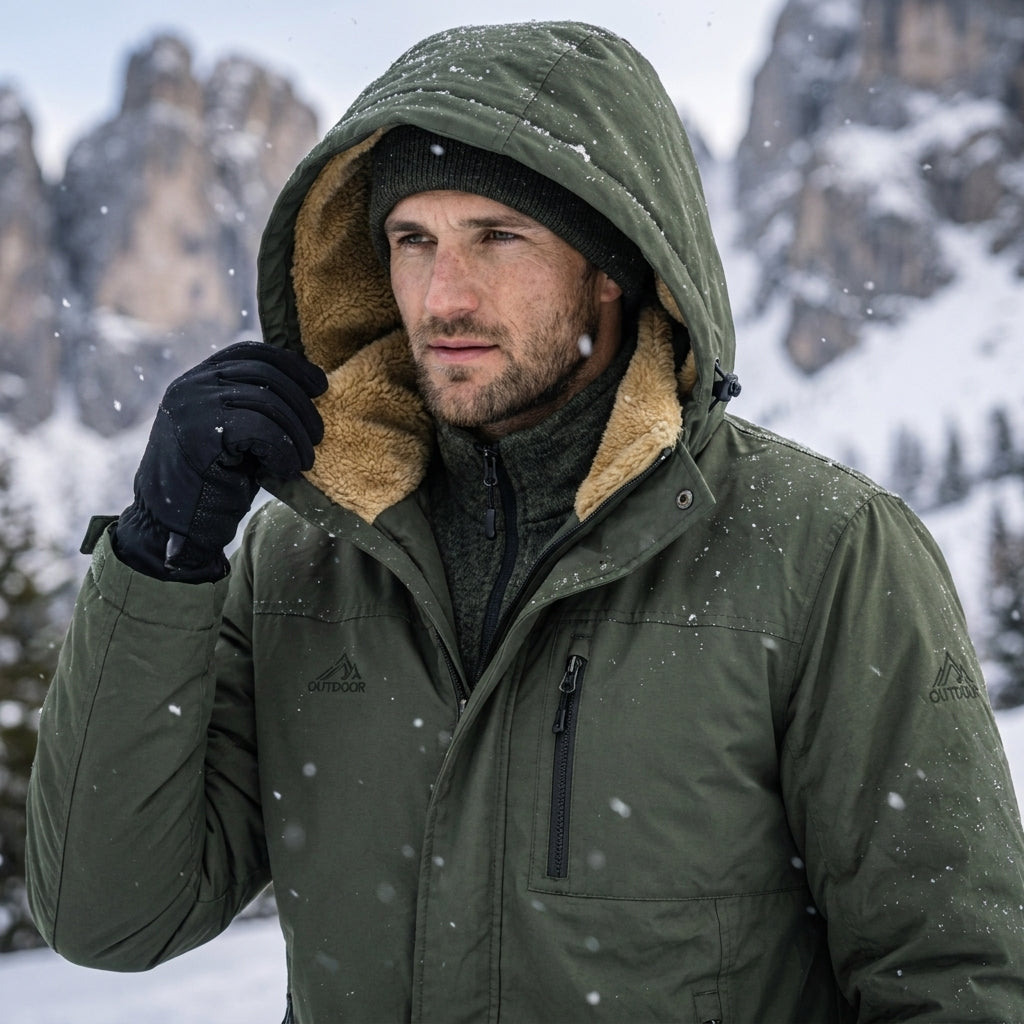 Parka Homme Imperméable Doublure Polaire