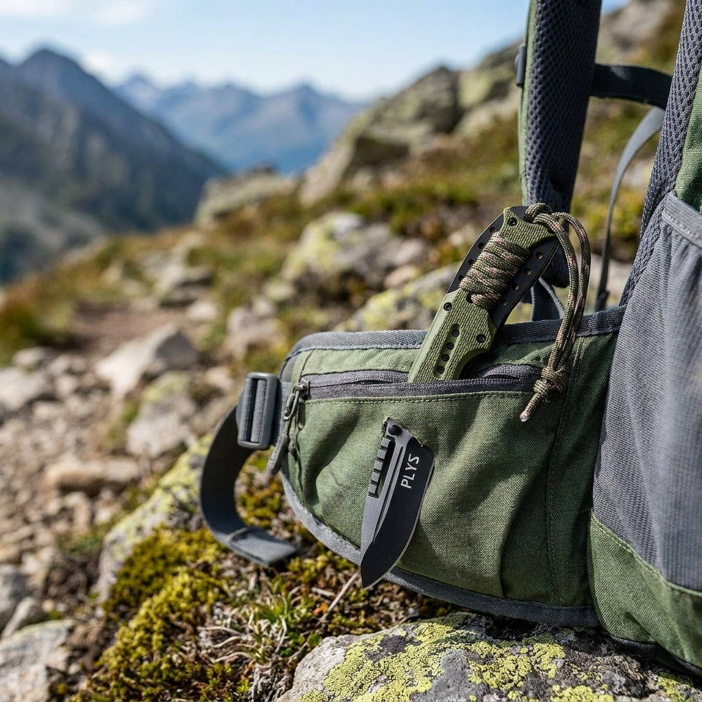 Couteau de Survie Pliant Lame Inox