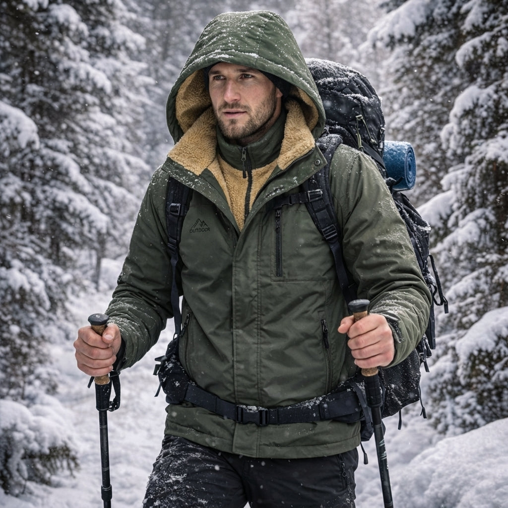 Parka Homme Imperméable Doublure Polaire