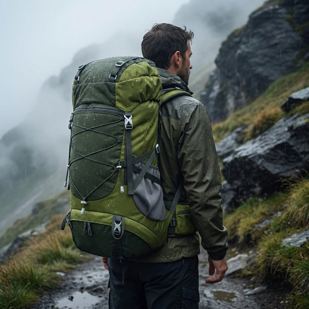 Sac à Dos Trekking 50L avec Housse de Pluie